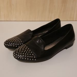 Marc Fisher studded flats with lamb skin leather